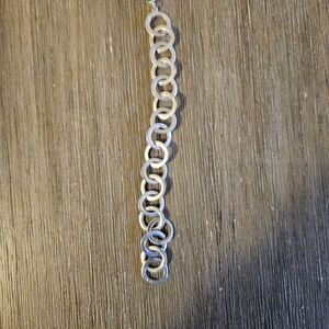 Sterling Silver Toggle Braclet-7 inches